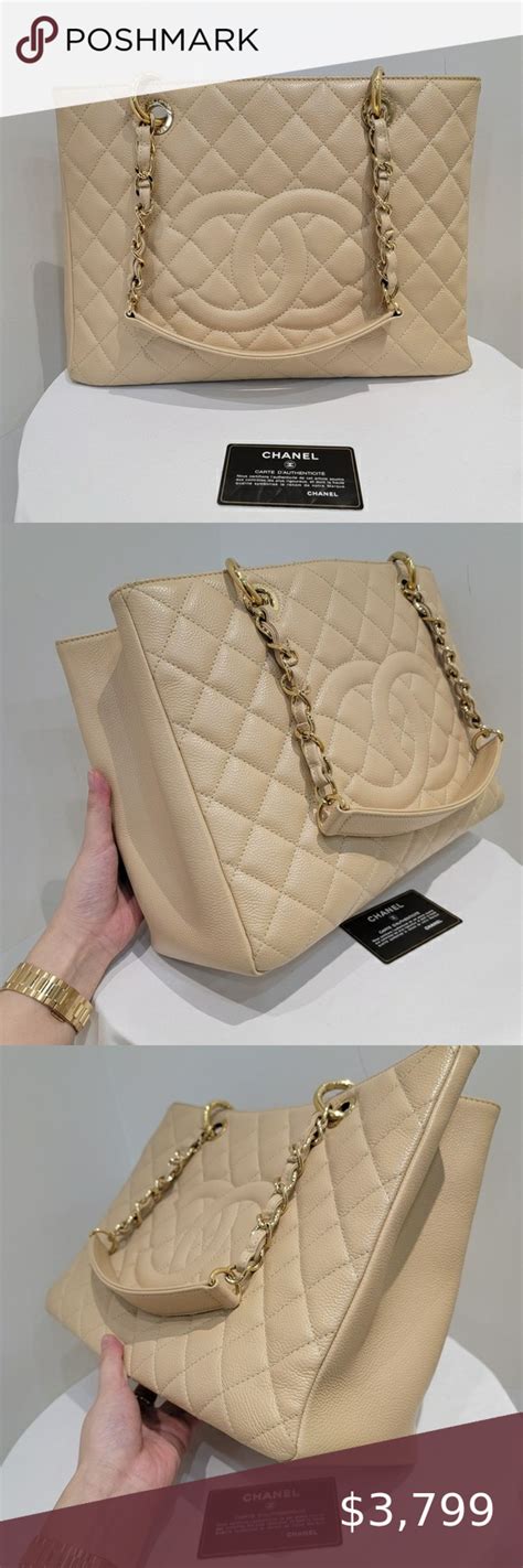 chanel gst beige clair|Chanel Gst Beige .